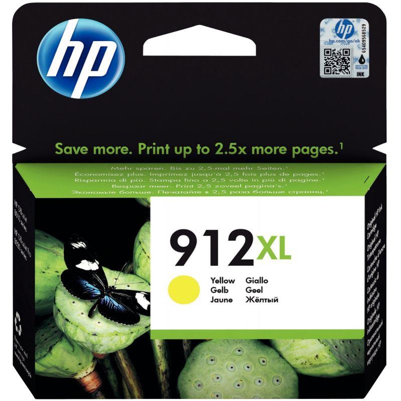 Image de  HP 912XL cartouche d''encre jaune grande capacité authentique (3YL83AE) 