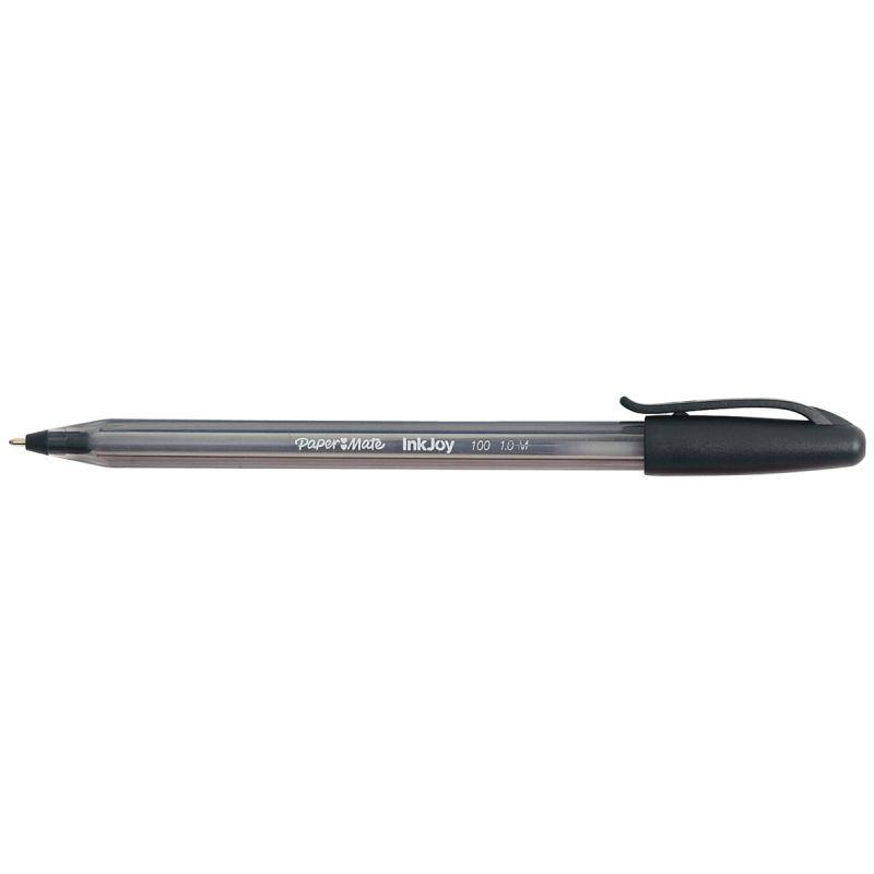 Image de  Boîte de 50 stylos Inkjoy 100 pointe moyenne noir 