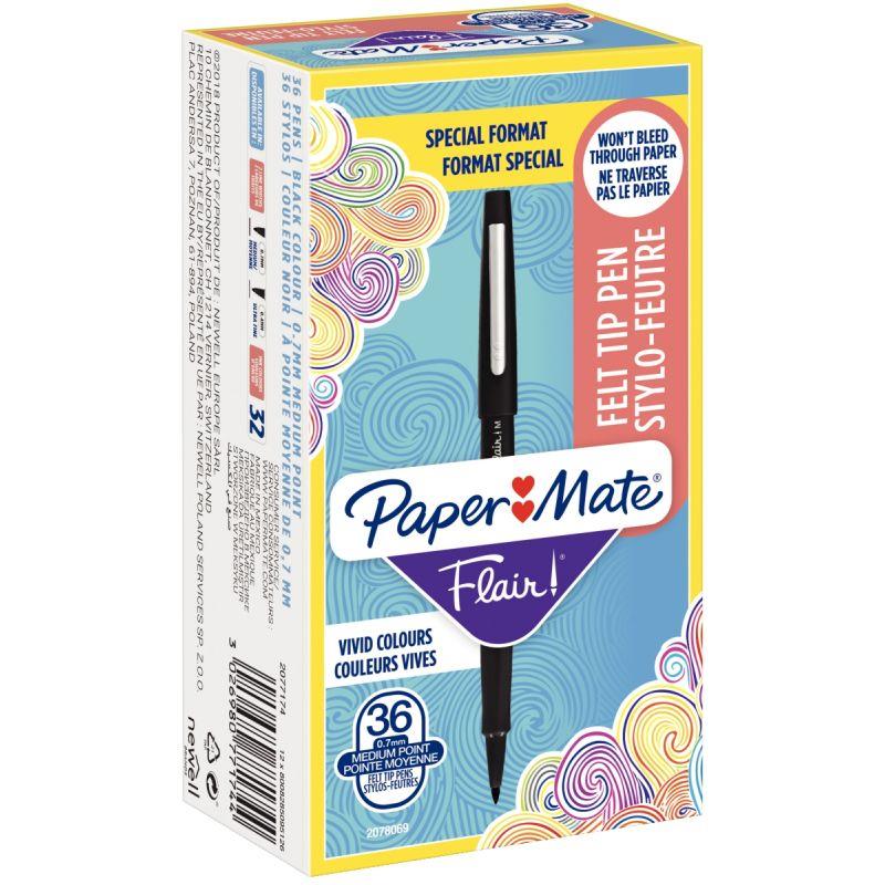 Image de  Pack de 36 feutres Flair noirs dont 6 gratuits 