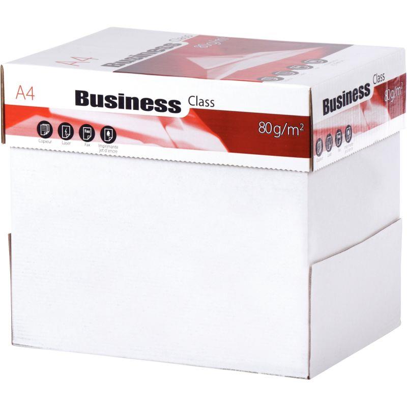 Image de  Carton de 5 ramettes de 500 feuilles A4 80g blanc BUSINESS 