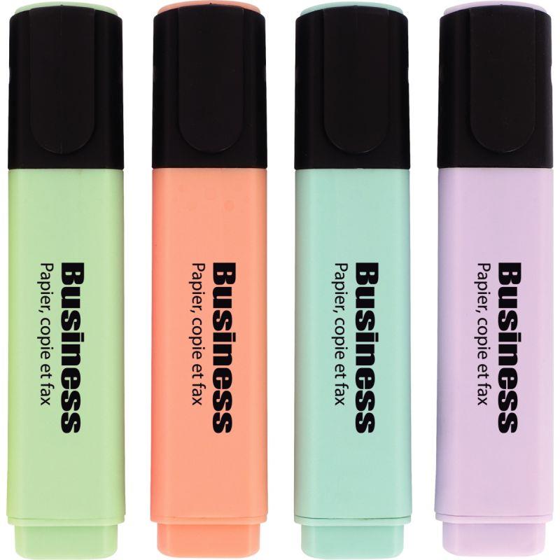 Image de  Pochette de 4 surligneurs Business pastels assortis 