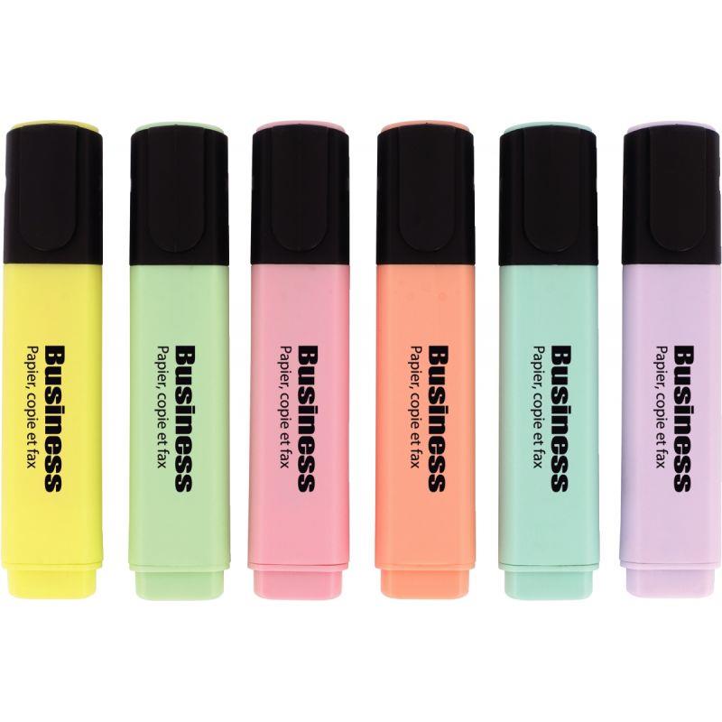 Image de  Pochette de 6 surligneurs Boss pastels assortis 