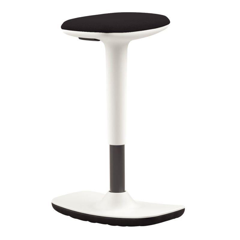 Image de  Tabouret assis debout Tim noir/blanc 