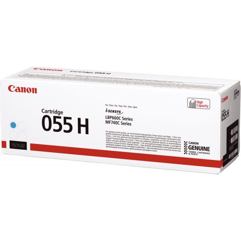 Image de  Canon 055H cartouche laser cyan haute capacité authentique 