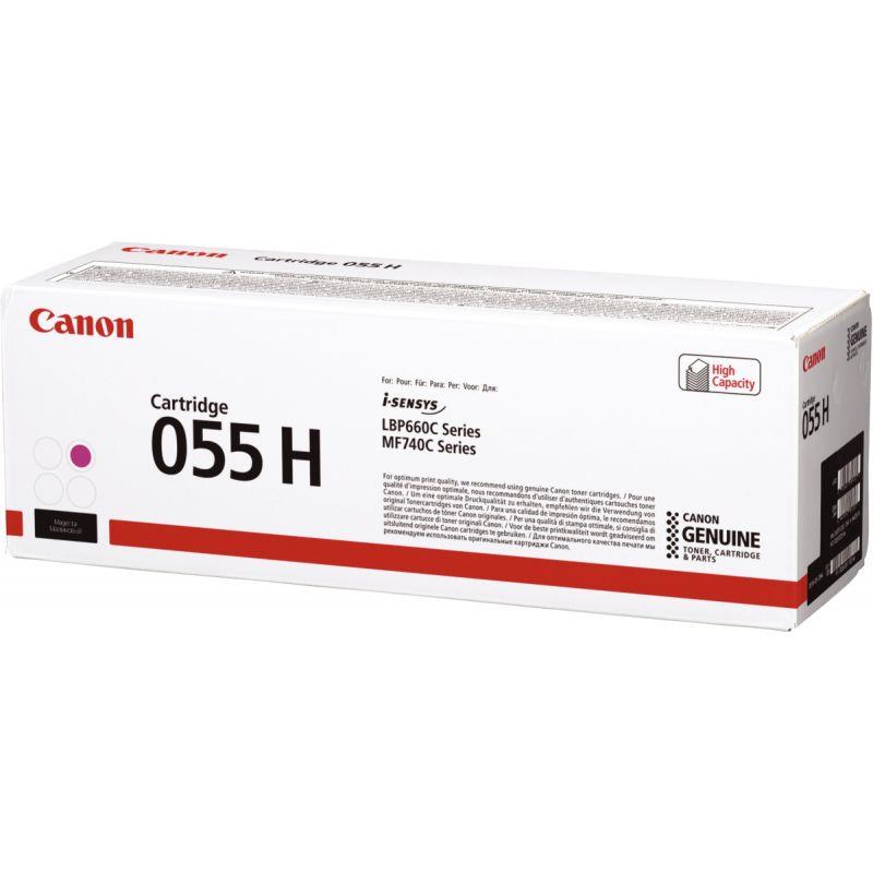 Image de  Canon 055H cartouche laser magenta haute capacité authentique 