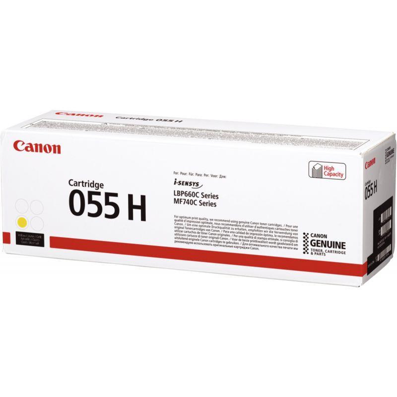 Image de  Canon 055H cartouche laser jaune haute capacité authentique 