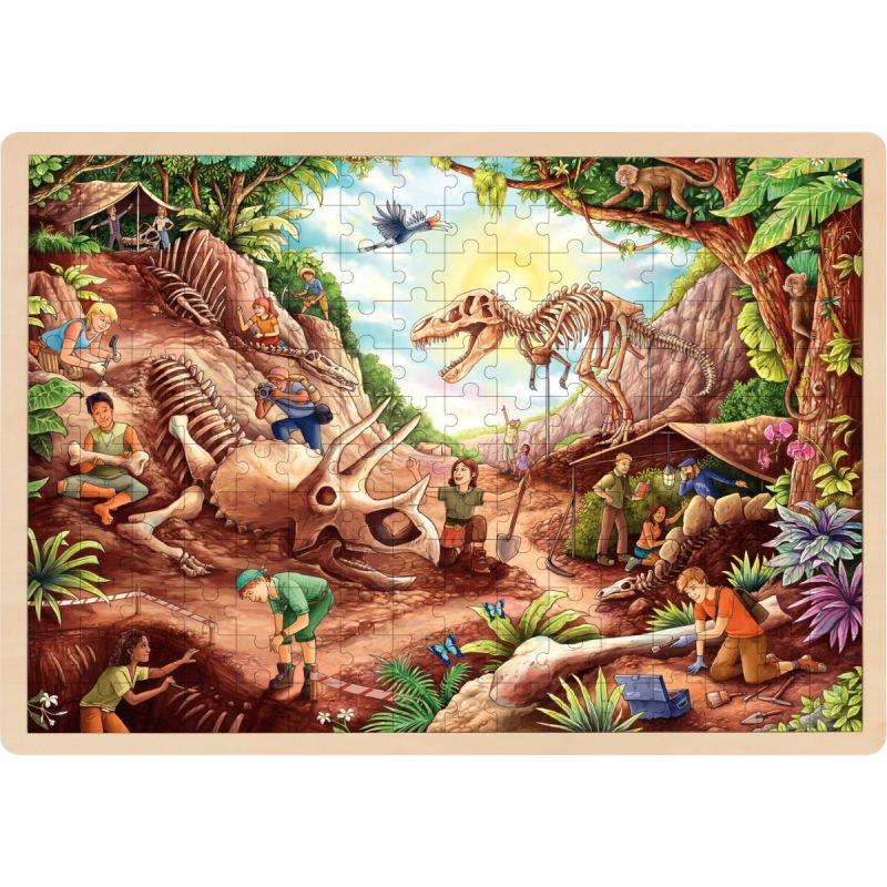 Image de  Puzzle 192 pièces en bois, la paléontologie 