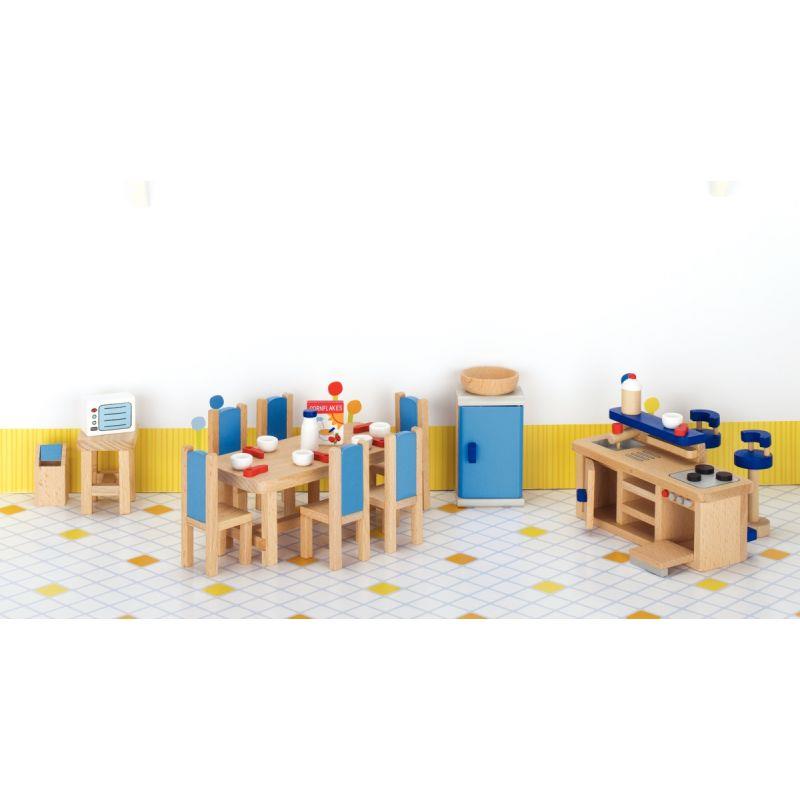 Image de  Cuisine pour maison de poupées, 30 pièces 
