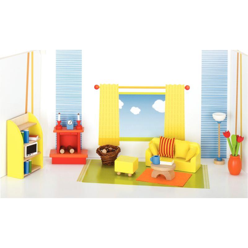 Image de  Salon pour maison de poupées, 34 pièces 