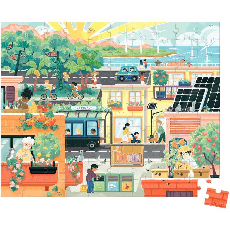Image de  Puzzle 100 pièces, la ville verte 