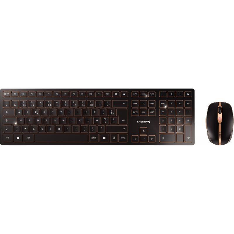 Image de  Pack clavier et souris sans fil rechargeables  Cherry DW9100 couleur noir 