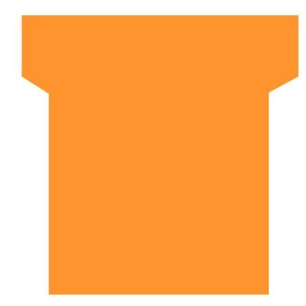 Image de  Paquet de 100 fiches planning indice 1,5 orange 