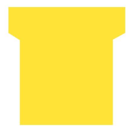 Image de  Paquet de 100 fiche planning indice 2 jaune 