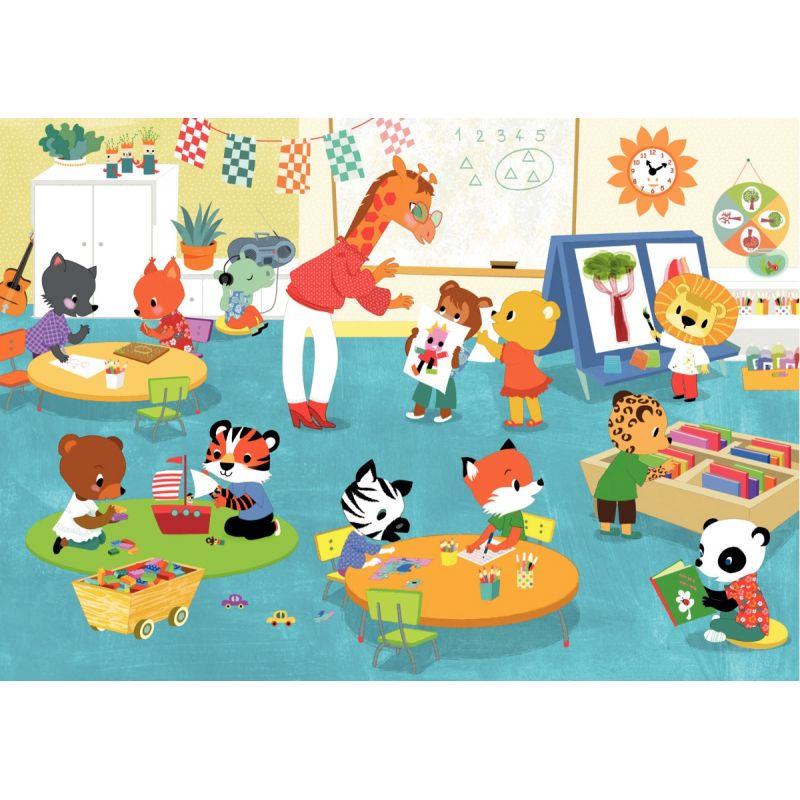 Image de  Puzzle en bois d''environ 12 pièces, vive la maternelle 