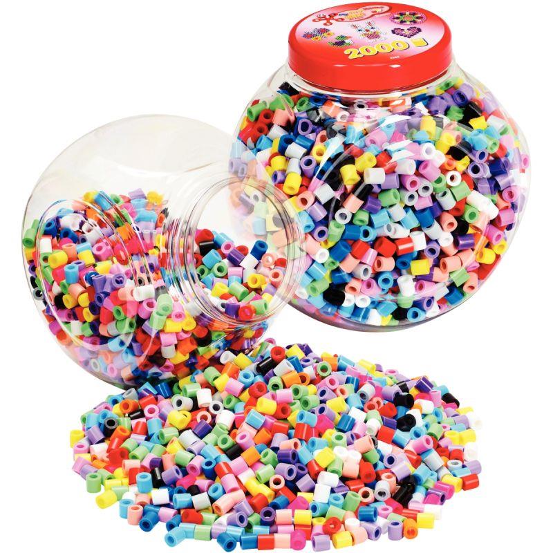 Image de  Pot de 2000 perles Hama Maxi coloris pastel 
