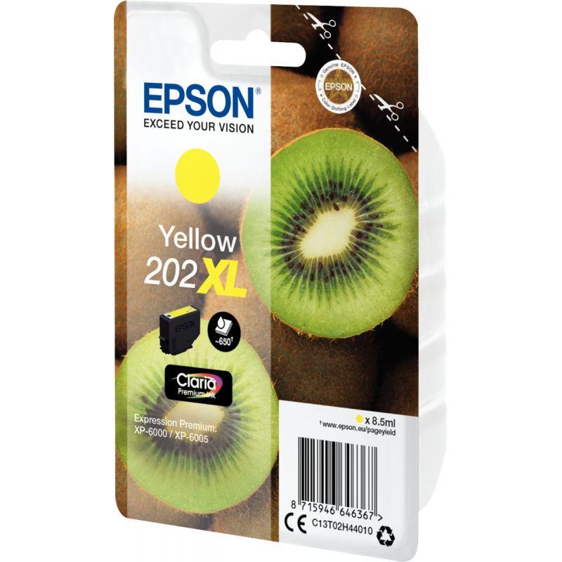 Image de  Epson KIWI / 202XL cartouche jet d''encre jaune haute capacité authentique (T02H440) 