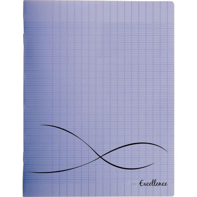 Image de  Piqûre 64 pages EXCELLENCE, format 17x22 cm, seyès 90g, couverture polypropylène violet 