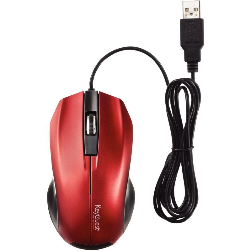Image de  Souris filaire optique KeyOuest Expert couleur rouge 
