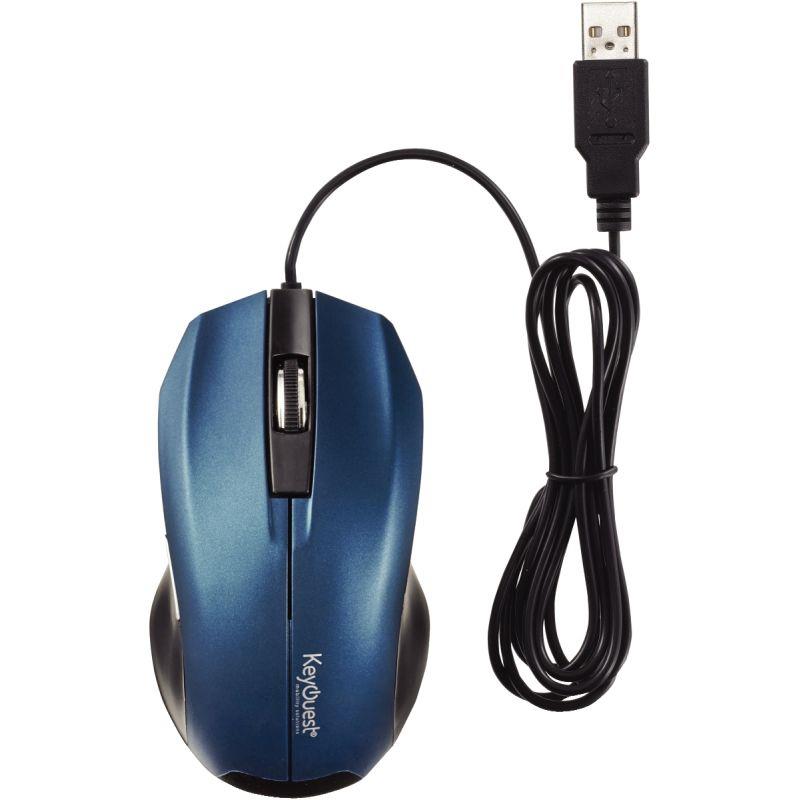 Image de  Souris filaire optique KeyOuest Expert couleur bleu 