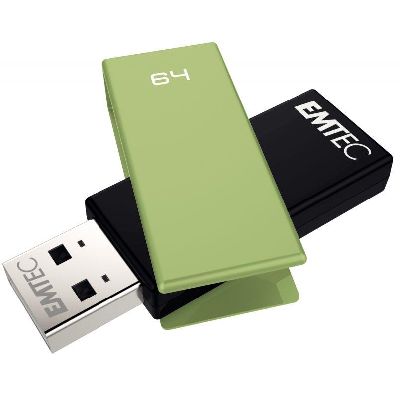 Image de  Clé USB 2.0 Emtec Brick C350 64 Go verte 