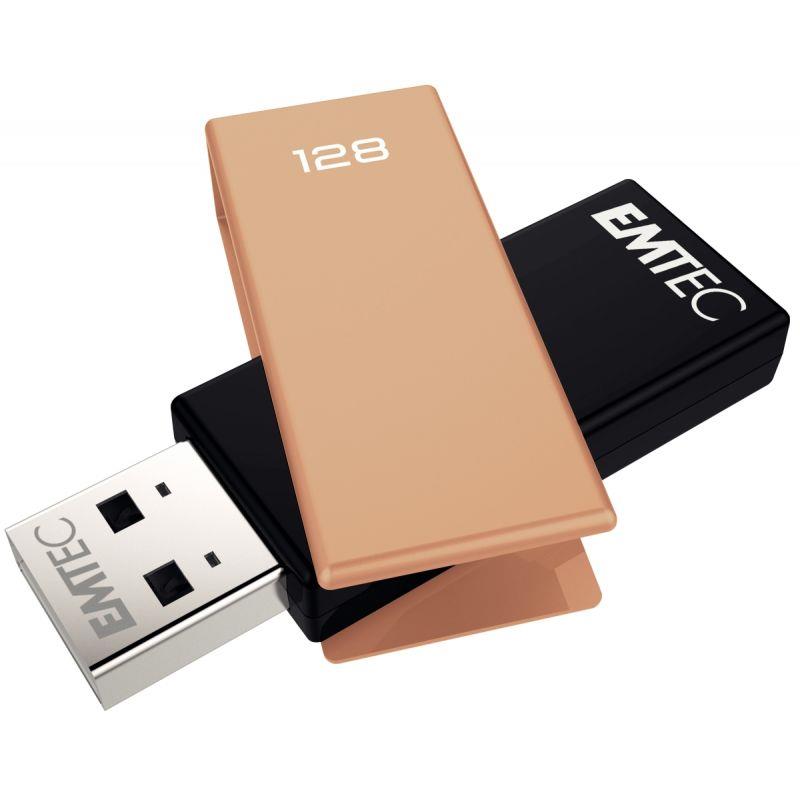 Image de  Clé USB 2.0 Emtec Brick C350 128 Go orange 