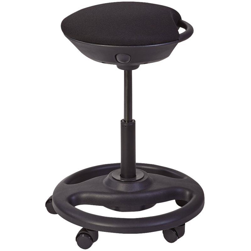 Image de  Tabouret assis debout mobile Rolly noir 