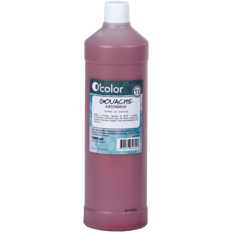 Image de  Flacon 1 L de gouache liquide économique O''COLOR coloris marron 