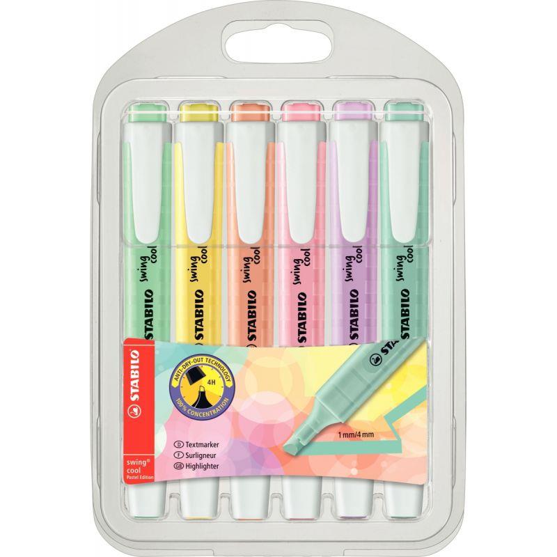 Image de  Pochette de 6 surligneurs Swing Cool pastels 