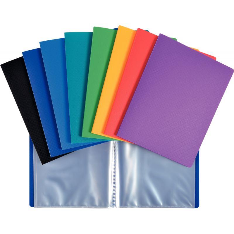 Image de  Protège-documents 40 vues en polypropylène, format 17x22 cm, coloris assortis 