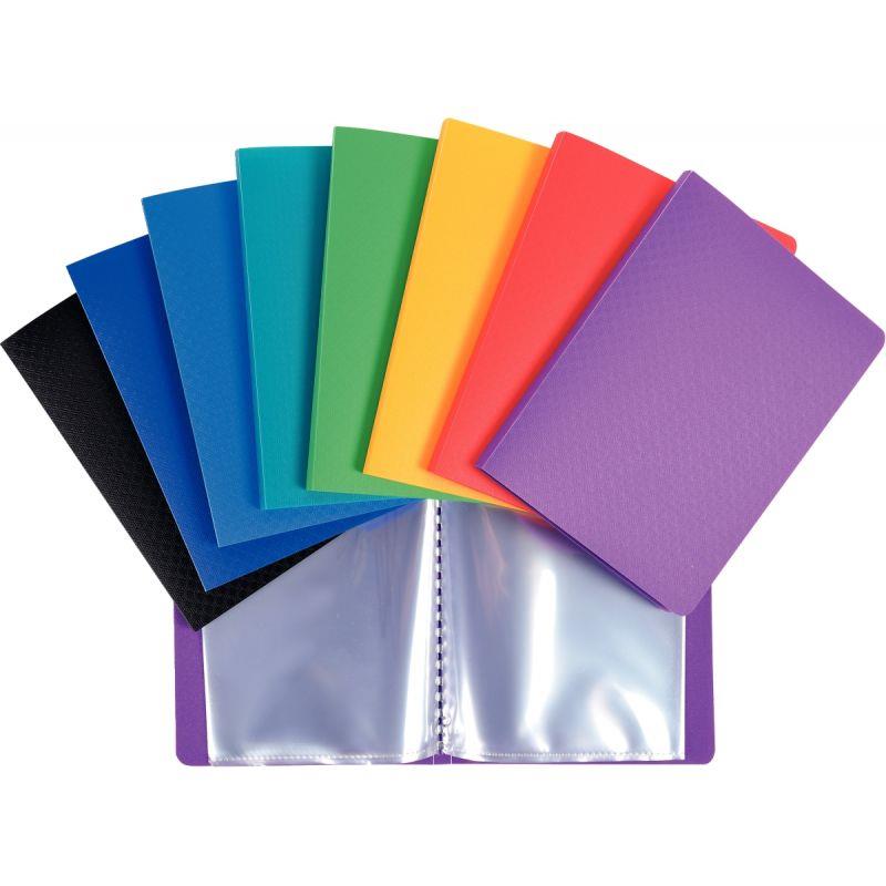 Image de  Protège-documents 40 vues en polypropylène, format 11x15 cm, coloris assortis 