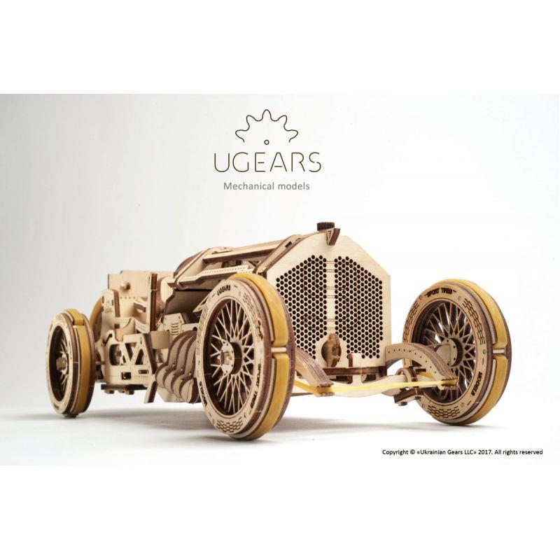 Image de  Maquette mécanique en bois, bolide Grand Prix 