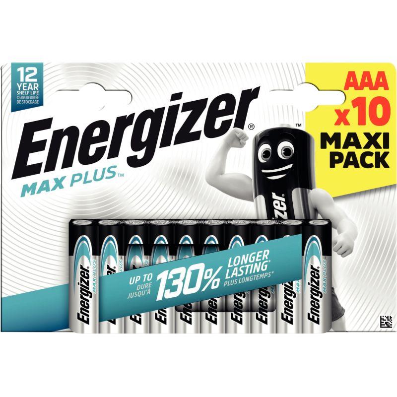 Image de  Blister 10 piles 1,5V Max Plus AAA / LR 03 