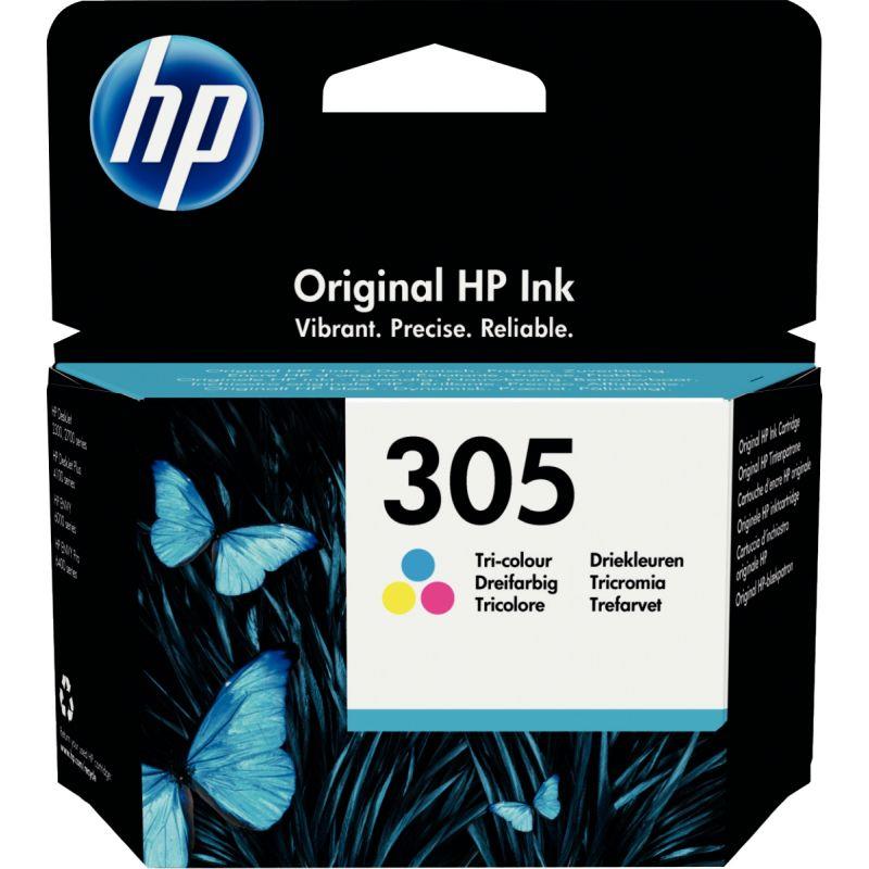 Image de  HP 305 cartouche d''encre trois couleurs authentique (3YM60AE) 
