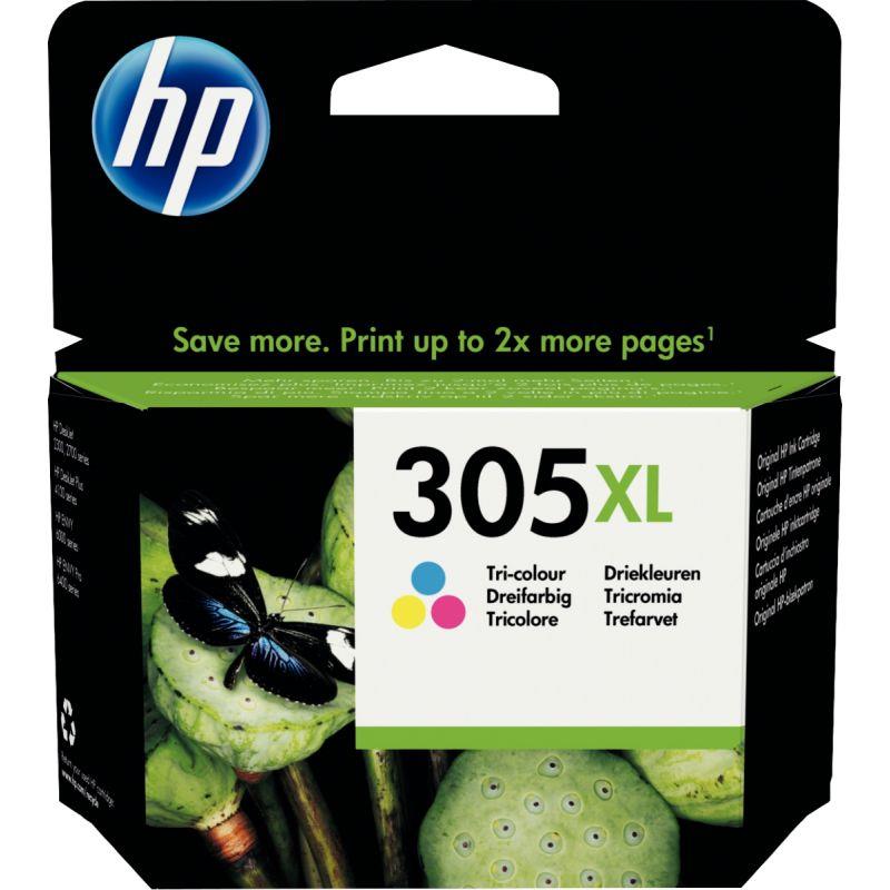 Image de  HP 305XL cartouche d''encre trois couleurs grande capacité authentique (3YM63AE) 