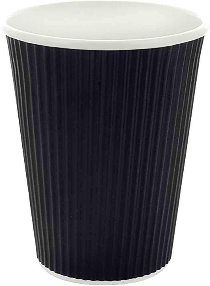 Image de  Sac de 50 gobelets carton ondulé 35cl noir 