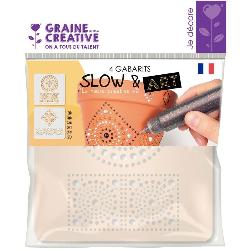 Image de  Lot de 4 gabarits Mandala SLOW & ART 