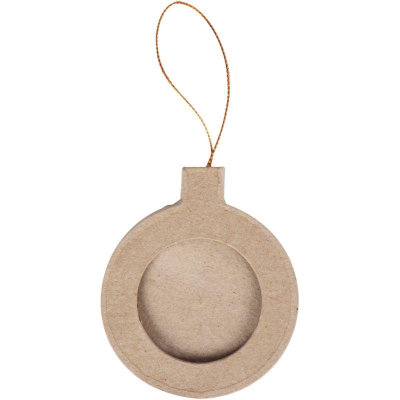 Image de  Lot de 10 cadres boules de Noël à suspendre, assortiment n°1 