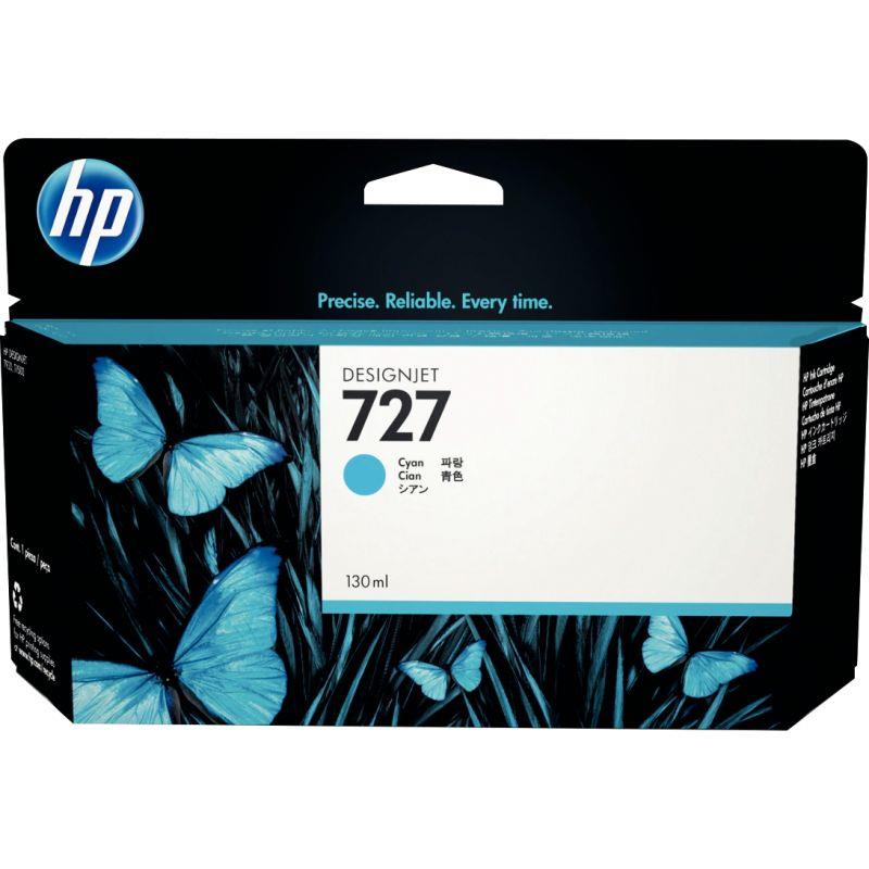 Image de  HP 727 cartouche d''encre cyan authentique (B3P19A) 