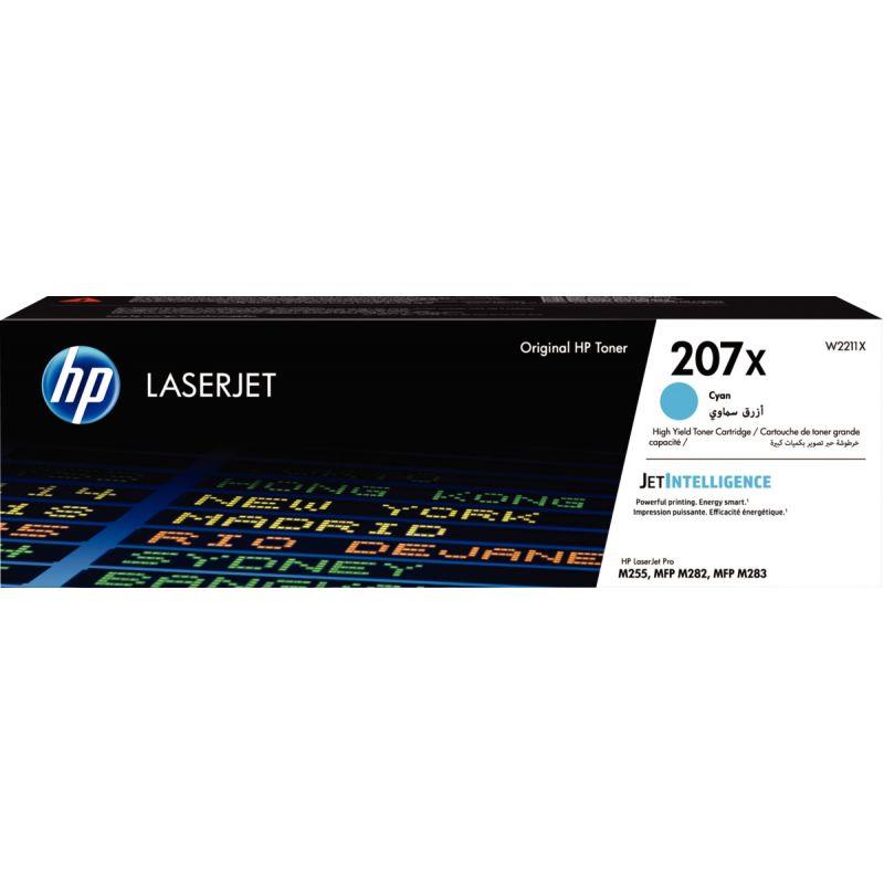 Image de  HP 207X toner cyan grande capacité authentique (W2211X) 