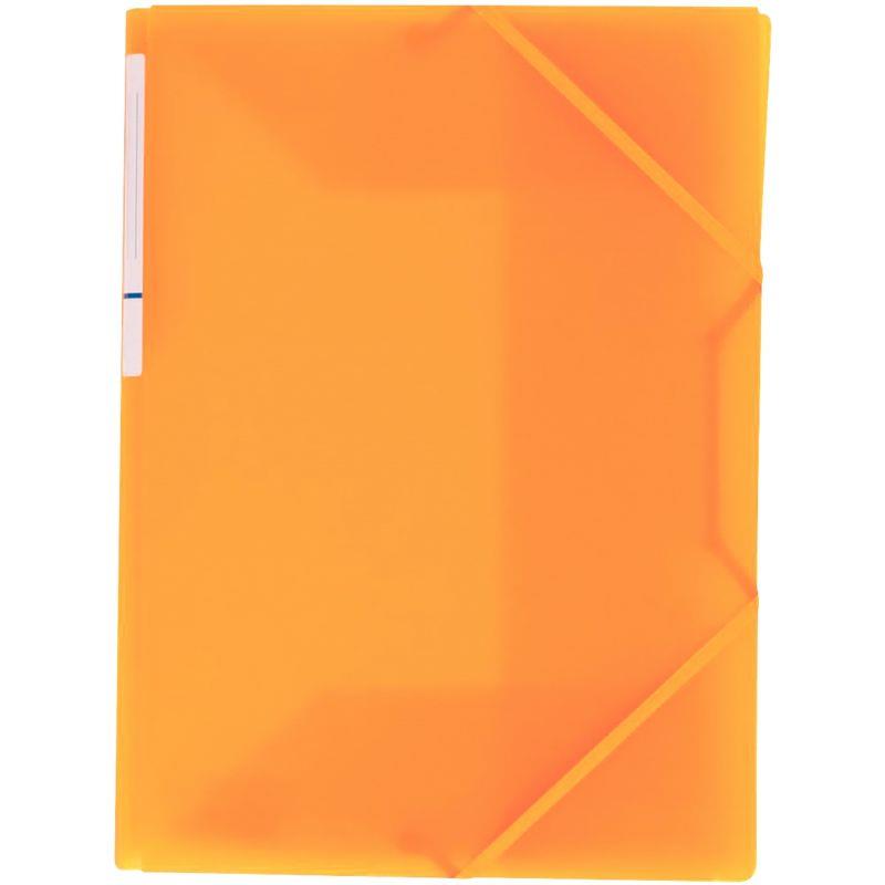 Image de  Chemise 3 rabats à élastiques COLOR FRESH en polypropylène, jaune orangé 