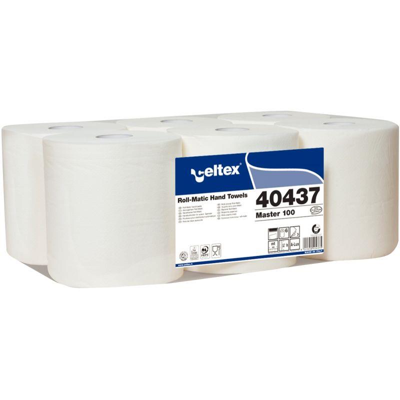 Image de  Lot de 6 bobines d''essuie-mains 3 plis blanc 