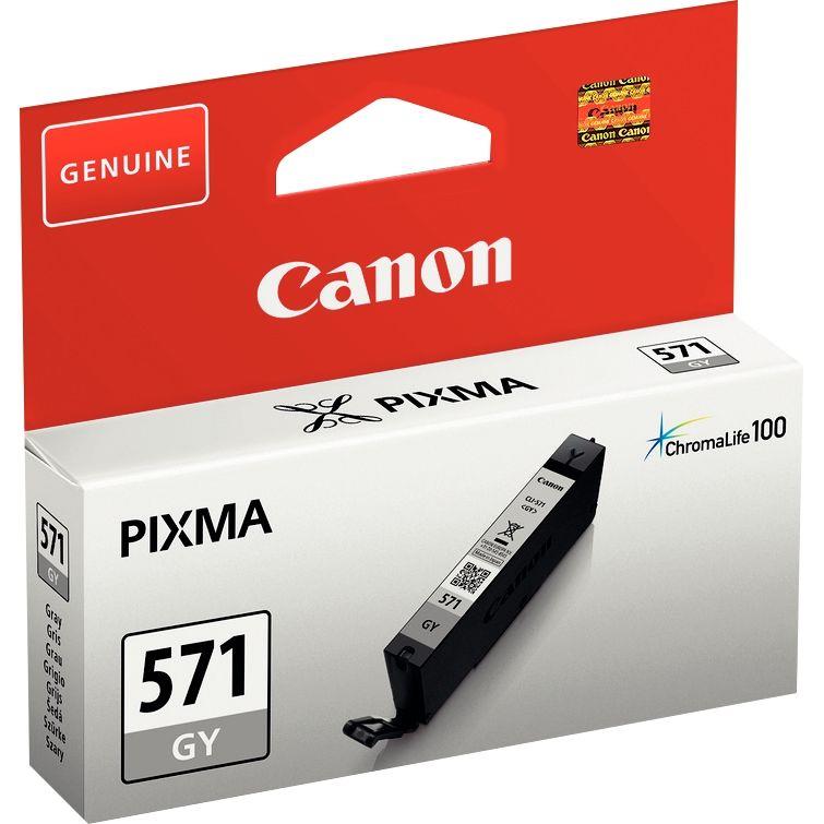Image de  Canon 571 cartouche jet d''encre gris authentique (CLI571GY) 