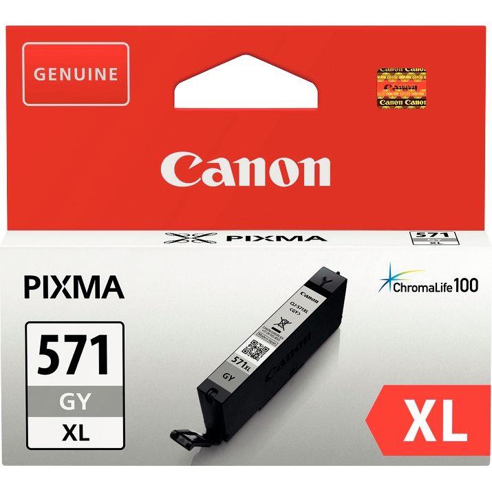 Image de  Canon 571 XL cartouche jet d''encre gris authentique (CLI571GY XL) 