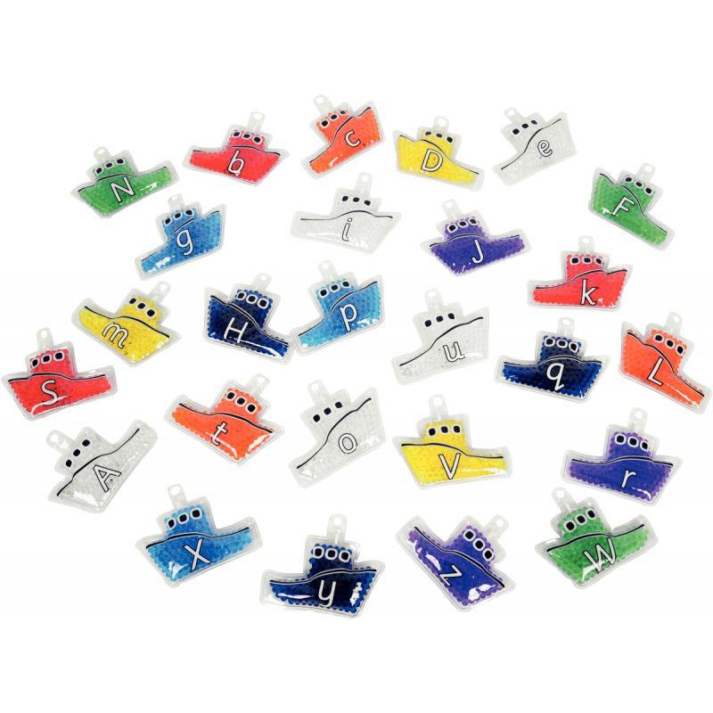Image de  Boite de 26 bateaux les lettres en gel 
