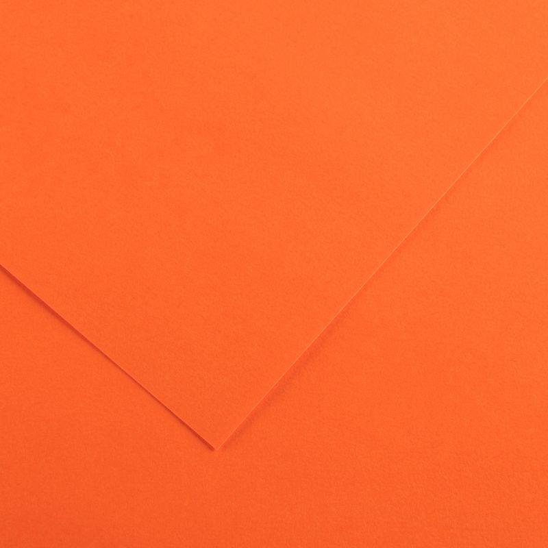 Image de  Paquet de 10 feuilles Colorline 50x65 cm 150 g orange 