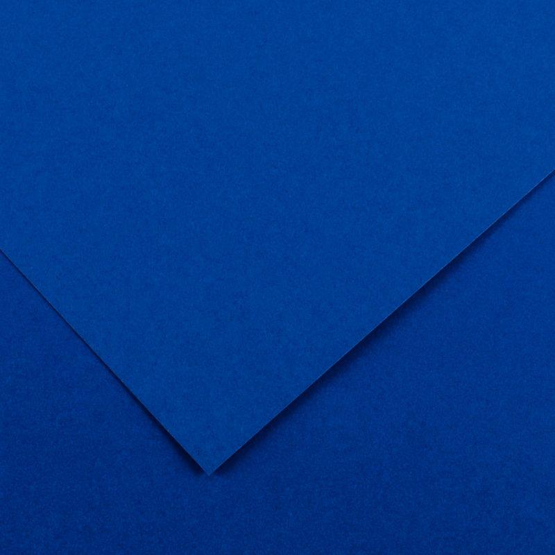 Image de  Paquet de 10 feuilles Colorline 50x65 cm 150 g bleu roi 