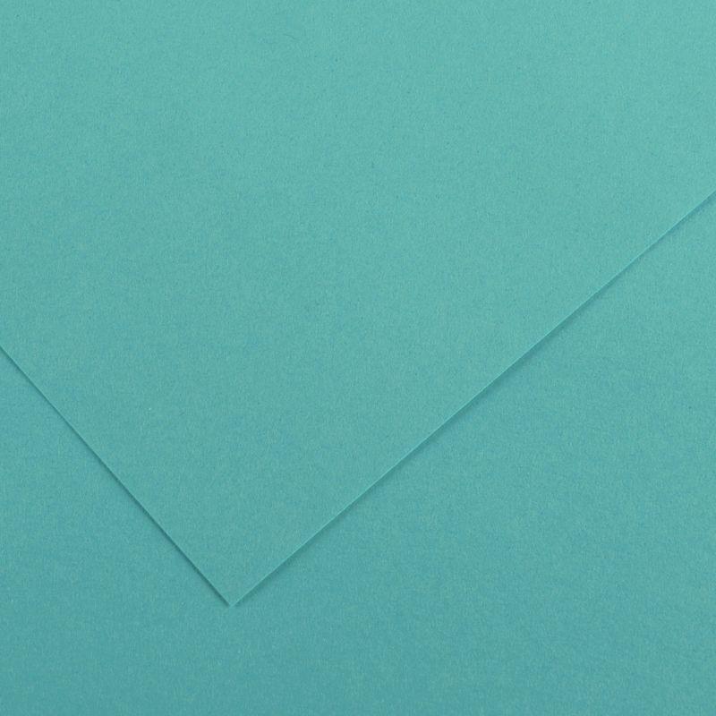 Image de  Paquet de 10 feuilles Colorline 50x65 cm 150 g bleu turquoise 