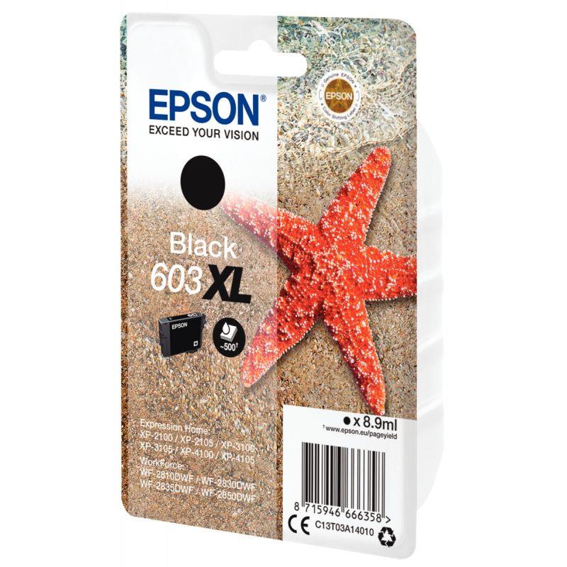 Image de  Epson ETOILE DE MER / 603XL cartouche jet d''encre noire haute capacité authentique (T03A140) 