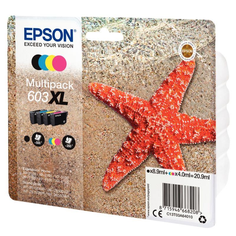 Image de  Epson ETOILE DE MER / 603XL cartouche encre NCMJ haute capacité authentique T03A640 