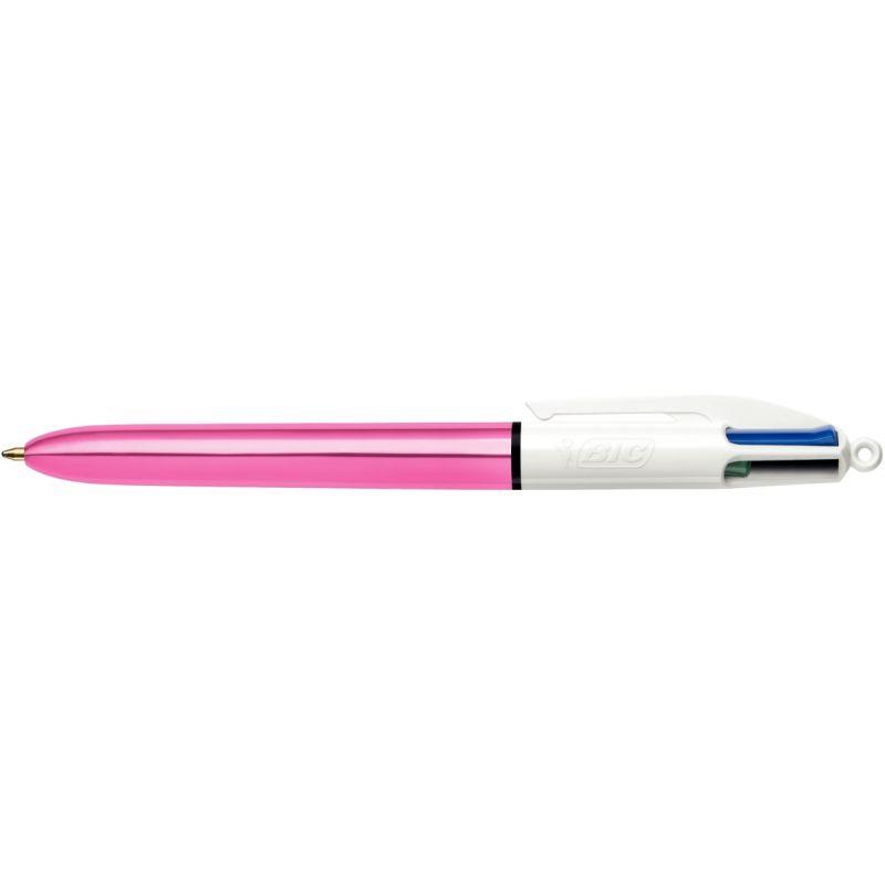 Image de  Stylo bille 4 Couleurs Shine rose clair 